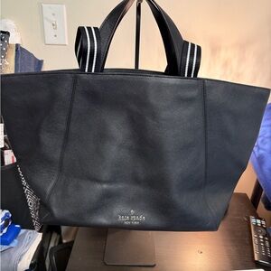 Kate Spade Black Pebbled Leather Large Tote